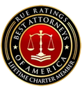 Rue Rating | Best Attorneys of America | Life time Charter Member